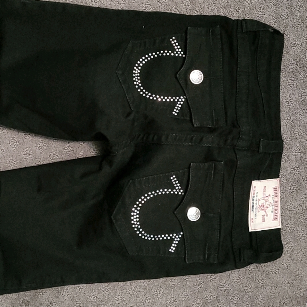True religion black jeans